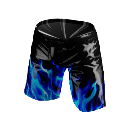 Blue flame shorts thumbnail