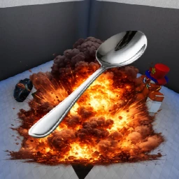 Mine with a spoon  icon