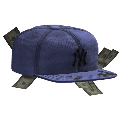 Sideswept Fitted Blue Money Cap