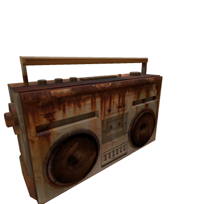 Old Distorted Rusty Boombox