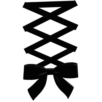 Ribbon Bow Bridge Piercing (Black)