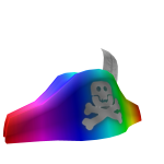 Rainbow Pirate Captain's Hat