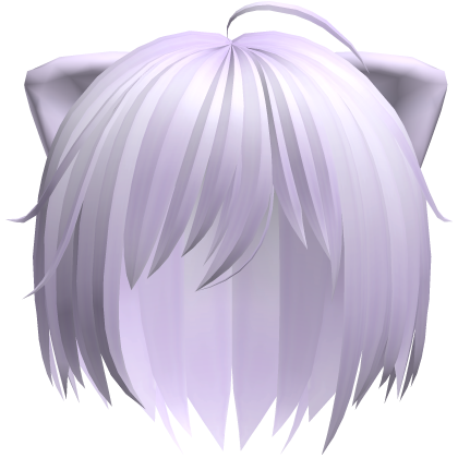 cute messy emo vkei catboy hair in purple