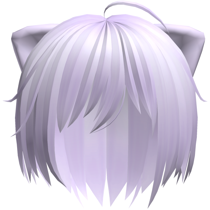 cute messy emo vkei catboy hair in purple