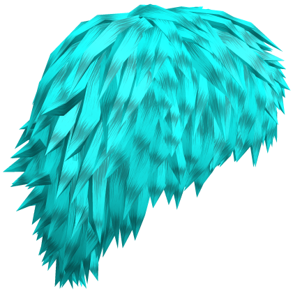 Cyan Emo Messy Mullet Boy Hair Roblox item