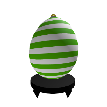 Green Candy Cane Ornaeggment Fabergé