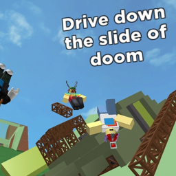 Drive down the slide of DOOM!