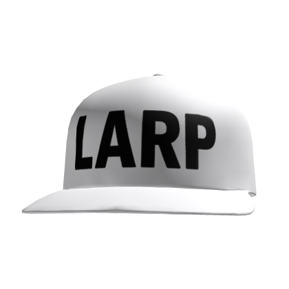 White Larp Cap Roblox item