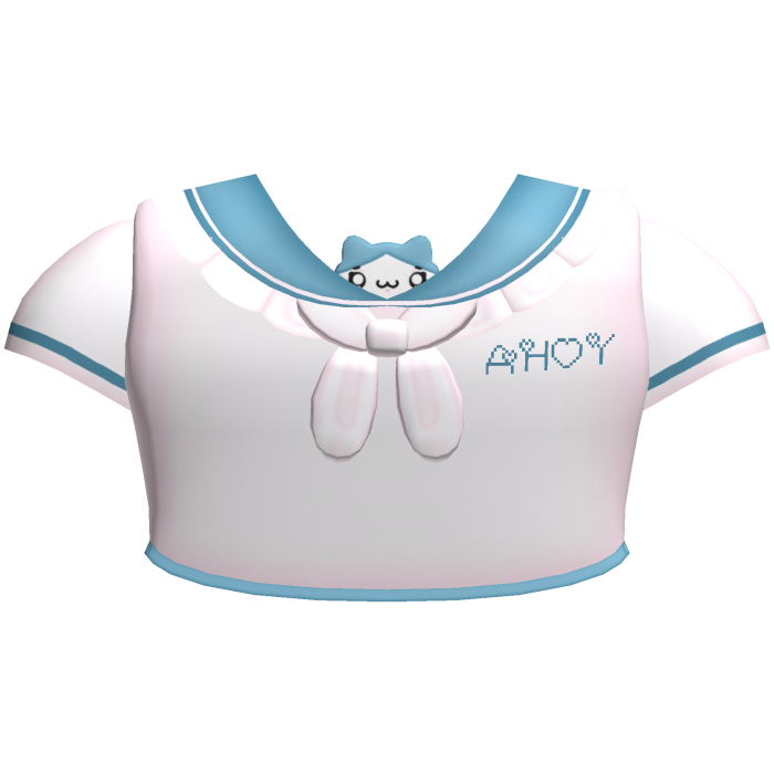 ♡ sweet blue hachi sailor top