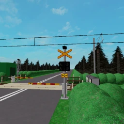 Finnish railroad crossing  icon