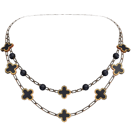 Layered Gold Clover Necklace with Pearls 3.0 