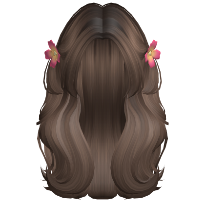 Summer Brown Wolfcut Twintails Roblox item