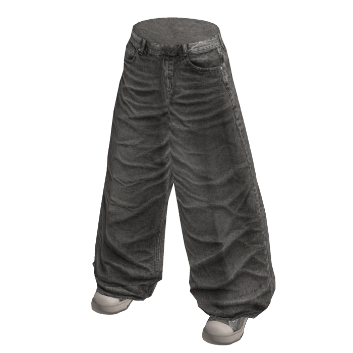 Ash Crushed Twill Pants