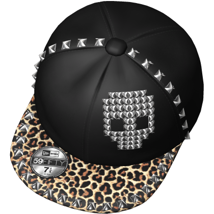 Studded Leopard Scene Snapback