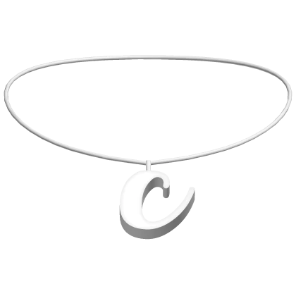 cnp(•ᴗ•❁) C Initial Necklace 3.0 | Roblox Item - Rolimon's