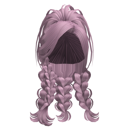 Coquette Braided Ponytail Hair (Lavender) Roblox item