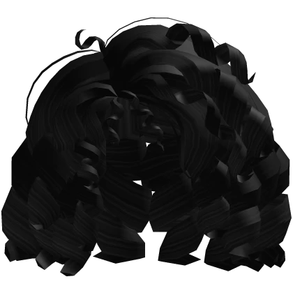 Roblox hair preview for short curly cute hair black