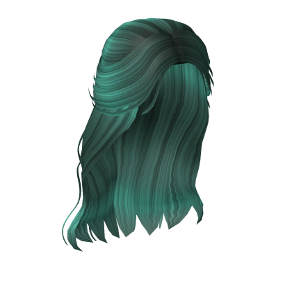 Flower Girl Half Up Wavy Braid in Teal
