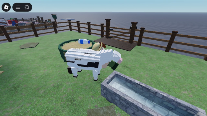 Animated Cow Farm Pen - Working Cow NPC preview 4