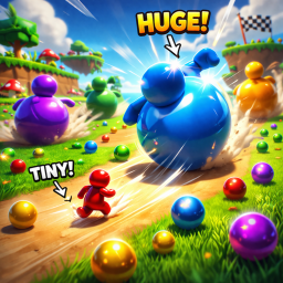 Collect balls to grow!