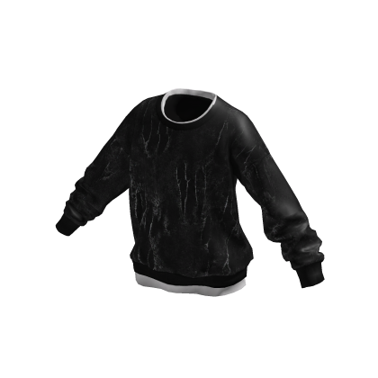Washed Black Layered Sweatshirt