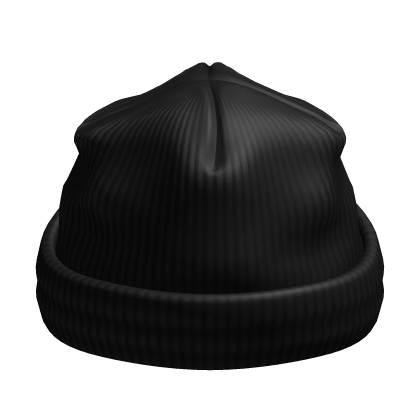 Worn Black Beanie [PBR] Roblox item