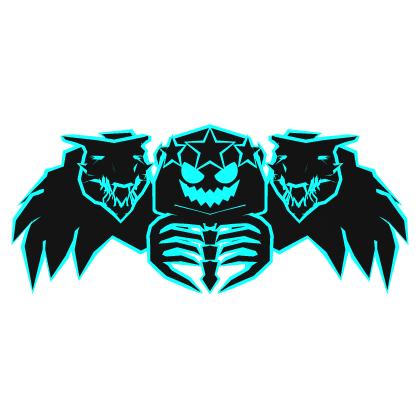 Cartoony Blue Hood Star Dragon Wings Combo