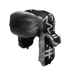 black ushanka scribbled y2k emo punk
