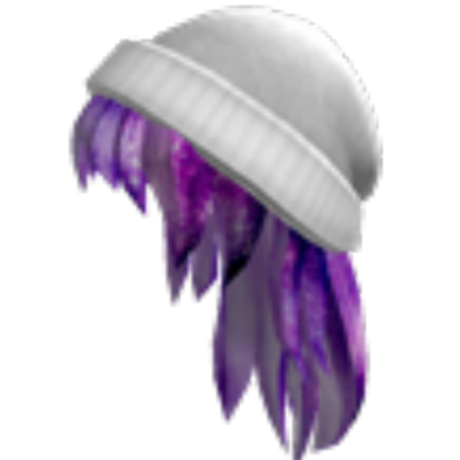 Purple Hair with Hat Roblox decal