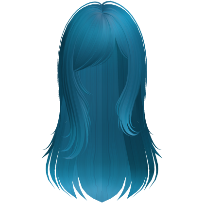 fatal doll gothic wispy hair dark teal Roblox item