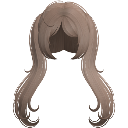 Magical Wispy Kawaii Pigtails in Light Brown Roblox item