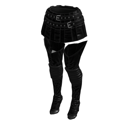 Fashionista Boot Chic Skirt (Black)