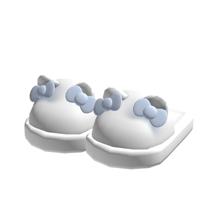 Slippers w/ Bows Blue