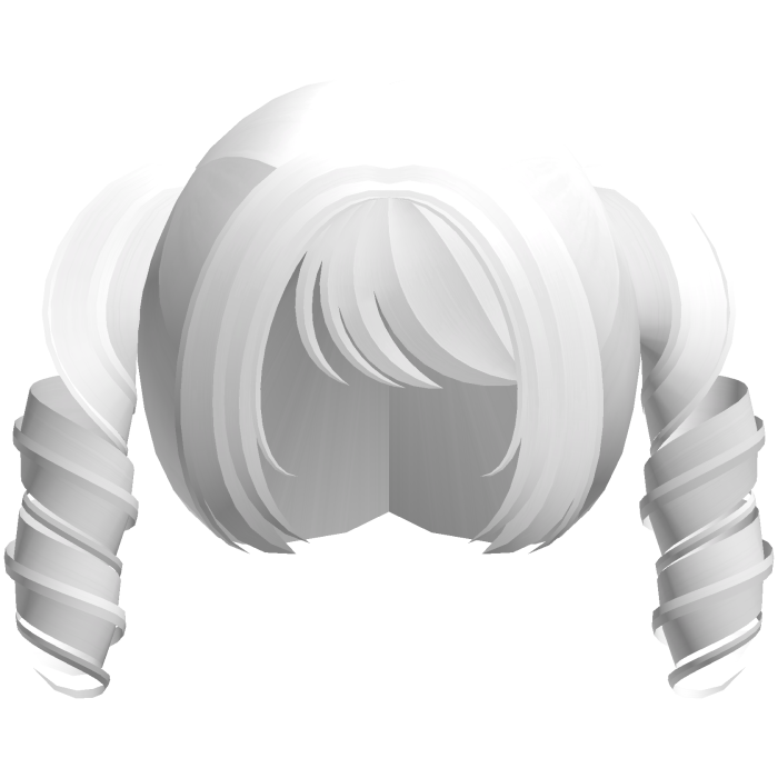 white kawaii tweencore cute swirly pigtails