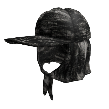Black/White y2k vintage grunge hooded hat Roblox item