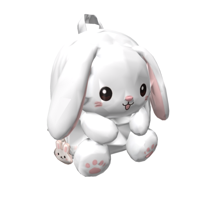 Cute White Bunny Backpack
