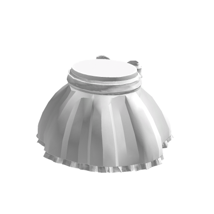 ♡ Ruffled Bow Skirt White