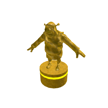 GOLDEN SHREK STATUE!!!!!