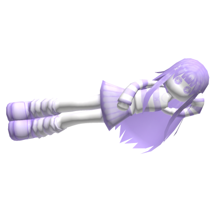 Soft Purple Sleeping Doll On Head