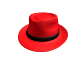 Red Fedora Hat