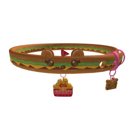 . ‿ ♡burger & fries collar 1.0 ! !