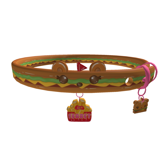 . ‿ ♡burger & fries collar 1.0 ! !
