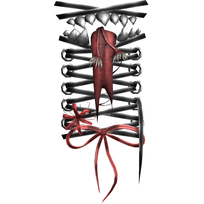Black Red Creepycore Shoulder Monster Stitches [R]