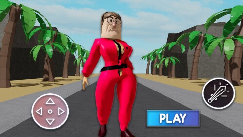 SQUID GAME GUARD WOMAN ESCAPE! (Obby)