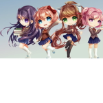 Doki Doki Literature Club fan club - ddlc -