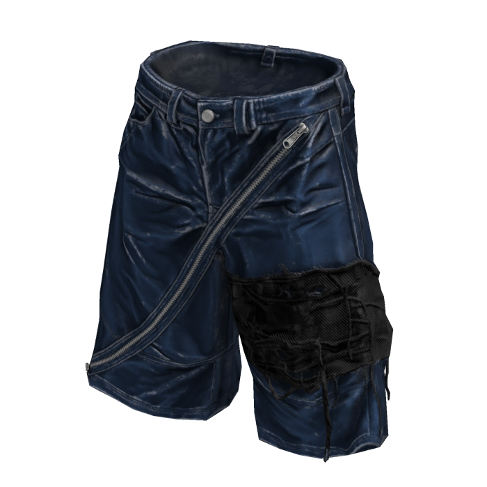 Dark Blue Archive Wax Bandage Shorts