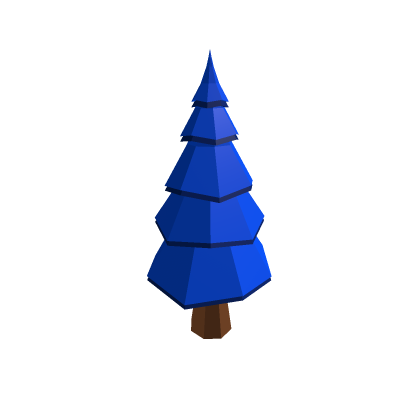 blue tree
