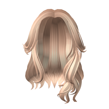 Cute Preppy Fluffy Messy Hair In Blonde Roblox item