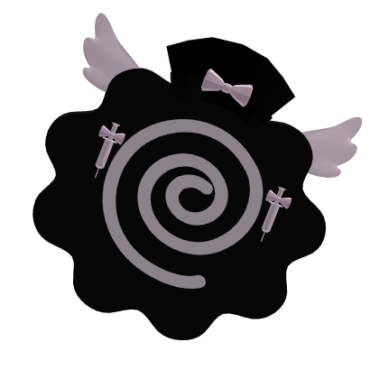 Black Fish cake kawaii hair clip  Roblox item