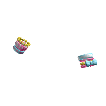 Amekaji Gyaru Harajuku Bracelets Pink Blue Yellow
